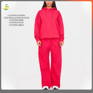 Tuta personalizzata donna manica lunga Pullover 2 pezzi sport <span class=keywords><strong>pantaloni</strong></span> <span class=keywords><strong>Jogger</strong></span> felpe palestra Fitness due pezzi tuta donna - Product Image 1