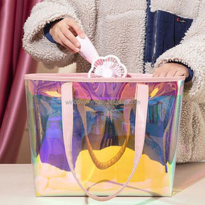 <span class=keywords><strong>Borsa</strong></span> di lusso trasparente su misura all'ingrosso del Laser del PVC, <span class=keywords><strong>borsa</strong></span> impermeabile della gelatina, <span class=keywords><strong>borsa</strong></span> ispessita di trucco - Product Image 2