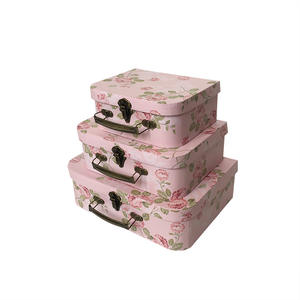 Caja de Regalo de Boda Estilo Rústico, Caja de Regalo con Flores Eternas, Caja de Regalo Tipo Bolso Retro Europeo - Product Image 4