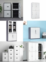 Armoire de classement en fer extensible moderne à cinq sections avec 2 tiroirs et 2 serrures - Armoire de rangement pour bureau, archivage et informations