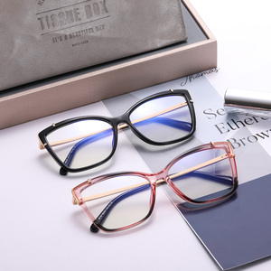 Kính mắt thời trang MS 95708 gọng kính TR90 bản lề lò xo thiết kế đơn giản mắt kính nữ chống ánh sáng xanh đại lý vận chuyển - Product Image 2