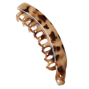 กิ๊บหนีบผมทรงกล้วยขนาดใหญ่สำหรับผู้หญิงกิ๊บหนีบผมหางม้าไม่ลื่นสีทึบแบบคลาสสิก - Product Image 1