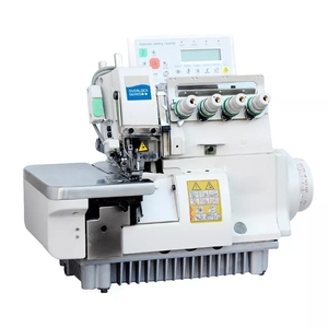 Machine à coudre surjeteuse industrielle électronique blanche à quatre fils ultra-rapide à prix abordable, 32 aiguilles doubles - Product Image 1