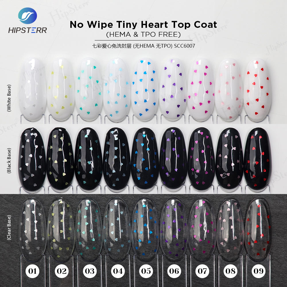 ท็อปโค้ท No Wipe Tiny Heart (ปราศจาก HEMA และ TPO)