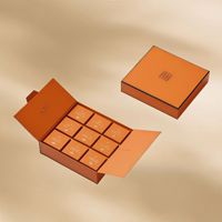 Boîte cadeau rectangulaire en carton à double porte, finition mate personnalisée, petite série, haut de gamme, pour faux cils de thé blanc, avec logo personnalisé