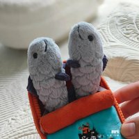 Nouvelle Peluche Sardine en Gelée Pisces pour Enfants, Jouet d'Anniversaire en Peluche avec Rembourrage en Coton PP