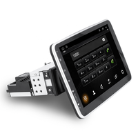Lecteur DVD vidéo de voiture Android simple din 1 din 10 pouces avec lecteur de radio audio de voiture de navigation Gps réglable à 90 degrés