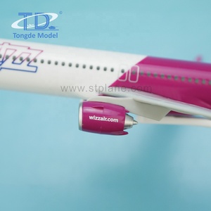 Modelo de Avión Wizz Airbus A321NEO de 22 cm, Escala 1:200, Plástico ABS, Personalizable, Regalo Empresarial, con Diseño de <span class=keywords><strong>Vueling</strong></span> y Función de Simulación - Product Image 4