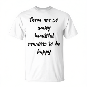 Camiseta sin mangas con cita de Beautiful Reasons to Be Happy - Product Image 2