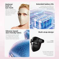 Masque facial de thérapie par la lumière LED rouge en silicone 5D professionnel masque facial de prise américaine