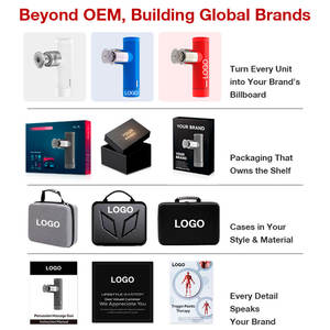 Novo Massageador Portátil LCD Barato com 5 Velocidades 2025 Pequeno Massageador de Percussão para Músculos Profundos com 4 Cabeçotes Compacto para o Rosto - Product Image 5