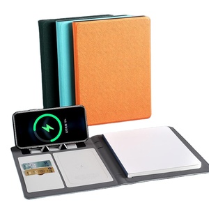 Bloc-notes à recharge sans fil avec batterie externe, pages lignées, stylo, coffret cadeau pour le bureau, l'école et les affaires - Product Image 1