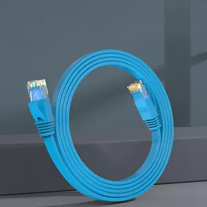 كابل شبكة إيثرنت 5 cat6 cat7 cat 7 cat8 cat 8 cat 8 cat 50m rj45 utp ftp cat5e cat6 سلك رقعة مسطح