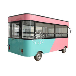 2025 Square Electric Food Truck Kebab Food Trailers Fully Equipped for Usa Food Cart With Refrigerator - Product Image 3