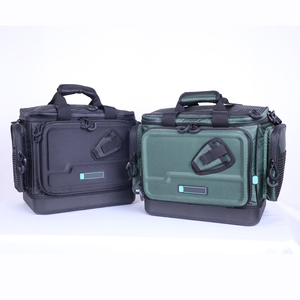 Vente en gros de boîtes et sacs de pêche moulés à 9 poches sac de matériel de pêche sac de leurre de pêche étanche 25L avec fond rigide - Product Image 5