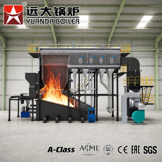 Factory 10 TPH Horizontal SZL10 Steam Boiler for Industrial Use for Processing Palm Fruit Kernel Shell in Palm Mills