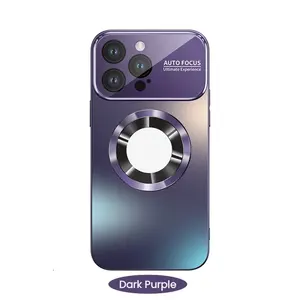 Custodia per telefono magnetica trasparente custodia per telefono personalizzata per <span class=keywords><strong>iPhone</strong></span> <span class=keywords><strong>11</strong></span> 12 13 14 15 16 <span class=keywords><strong>Pro</strong></span> <span class=keywords><strong>Max</strong></span> Cover cellulare Funda Glass Len <span class=keywords><strong>protezione</strong></span> completa - Product Image 5