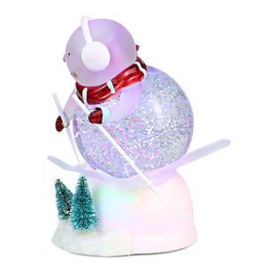 Globe lumineux musical en plastique <span class=keywords><strong>à</strong></span> LED <span class=keywords><strong>à</strong></span> piles, décorations de Noël, souvenirs du monde miniature, jouets, changement de couleur, pas cher - Product Image 4
