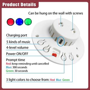 Người tàn tật nhà vệ sinh báo động phòng tắm thông báo Kit SOS nút khẩn cấp y tế hệ thống cảnh báo cho người cao tuổi bệnh nhân - Product Image 4