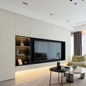 Whole House Customization Wall Mounted <b>Tv</b> Unit Cabinet Modern Design Wall Unit <b>Tv</b> Cabinet with <b>Fireplace</b> Livingroom Furniture - Product Image 6