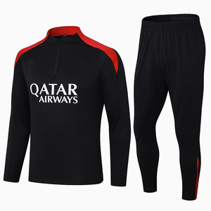 Tuta da Allenamento Paris con Mezza Zip, Completo da <span class=keywords><strong>Calcio</strong></span>, Abbigliamento per Allenamento Calcistico, Giacca da <span class=keywords><strong>Calcio</strong></span> con Logo della <span class=keywords><strong>Squadra</strong></span> - Product Image 4