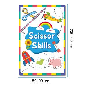 유치원 연습 잘라 내기 감각 공예 붙여 넣기 DIY 장난감 가위 기술 활동 책 - Product Image 2