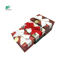 Boîtes cadeaux rigides recyclables personnalisées avec gaufrage couleur, pelliculage mat et revêtement UV, emballage en carton de luxe avec ruban pour cadeaux