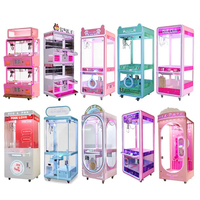 Grande machine de jeu à griffes en métal, commerciale et compacte, à monnayeur, pour la distribution de jouets en peluche, garantie 1 an, version anglaise