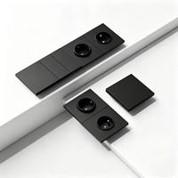 Prise murale modulaire en PC blanc durable, norme européenne, 16A 250V, encastrable, pour maison, hôtel, vente en gros, usine, OEM