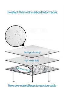 Insulated Eco-Friendly <b>Cooler</b> Bag Non Woven PP <b>Material</b> Coffee Pizza Takeaway Tote Handle Thermal Waterproof Reusable Large - Product Image 5