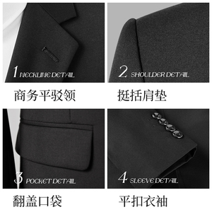 Slim Fit <span class=keywords><strong>novio</strong></span> <span class=keywords><strong>boda</strong></span> negocios esmoquin Formal Caballero 2 piezas blazer diseños <span class=keywords><strong>para</strong></span> conjunto hombres trajes - Product Image 6