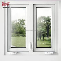 Fenêtre coulissante horizontale en aluminium à rupture de pont thermique pour salon de villa