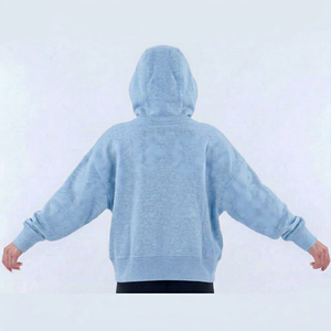 Sweat à capuche double couche brodé sur mesure de haute qualité pour femme, fabriqué au Pakistan - Product Image 1