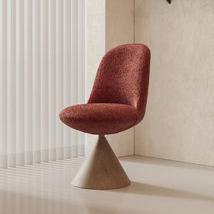 Fauteuil simple de style italien, fauteuil pivotant minimaliste, fauteuil de salon - Product Image 2