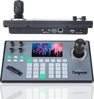 Cámara PTZ 20X para Conferencias con Transmisión en Vivo, Seguimiento por IA, Cámara NDI y Controlador de Joystick 4D para Transmisiones de Iglesias