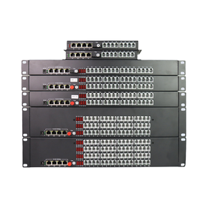 16 32 64 RJ11 để chuyển đổi phương tiện truyền thông sợi quang Bộ ghép kênh sợi quang bằng giọng nói FXS FXO 32 Cổng RJ11 đường dây điện thoại qua bộ chuyển đổi sợi quang - Product Image 2