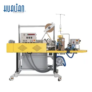 FBK-13DC Hualian Industrial Continuous Plastic Pinch Woven Poly Bags Closing Heat Sealer Stitching Sealing Packing Machine