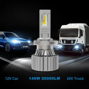 NAO Auto Parts 140W ND Spider Led Headlight Bulb H11 H13 H15 9005 9006 H4 Car Bombillos Led H7 Led Lights For Hyundai H1 Bmw