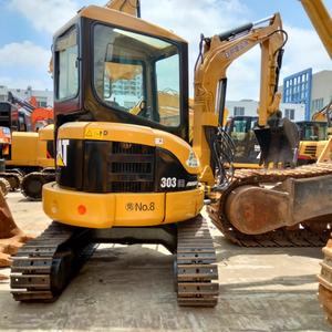 Excavadora Mini Usada Caterpillar 303 303CR 303E de 3 Toneladas con Motor y Caja de Cambios para Inspección con Video, Uso Agrícola - Product Image 1