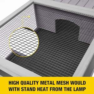 Tortue Habitat Tortue Enclos En Bois Tortue Maison <span class=keywords><strong>Reptile</strong></span> Cage pour Petits Animaux - Product Image 4