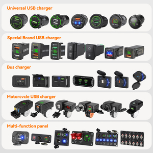 12V kép Thuốc lá nhẹ hơn cắm Vôn kế Nhiệt độ giữ Cốc sạc xe hơi 3 cổng USB ổ cắm sạc cho xe hơi - Product Image 6