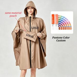 Poncho Impermeable para Mujer, Talla Única, para Exteriores, con Bolsa Portátil, Sin Olor, Reutilizable, de Poliéster 210T, Impermeabilidad de 10.000 mm, Libre de PFAS - Product Image 2
