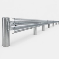 Barrière de sécurité routière en acier profilé EN1317, galvanisée à chaud, avec service OEM, fournie directement par l'usine