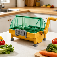 Handmatige groentesnijder voor lente-uien, koriander, chilipepers en kruiden, commerciële handmatige voedselsnijmachine