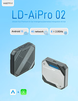 Adaptateur CarPlay sans fil AIBox, système Android 13, stockage 8 Go + 128 Go, boîte multimédia automobile à commande vocale AI, prend en charge Netflix YouTube