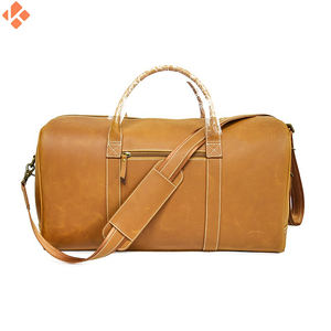 กระเป๋าเดินทางหนังแท้แบบกำหนดเอง30-40L หรูหราวินเทจสุดสัปดาห์ - Product Image 4