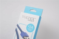 Câble de données Carton personnalisé avec crochet, chargeur de haute qualité, emballage électronique pour la vente au détail