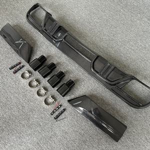 2019 + per <span class=keywords><strong>BMW</strong></span> X6M F96 LD stile diffusore posteriore in fibra di carbonio nuovo diffusore di luci a labbro posteriore Splitter Kit corpo Spoiler per <span class=keywords><strong>BMW</strong></span> X6M - Product Image 2