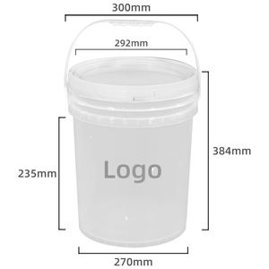 חבית פלסטיק 200 ליטר HDPE פתוחה מלמעלה, חבית פלסטיק כחולה 55 גלון עם שני חישוקי ברזל, דלי צבע - Product Image 2