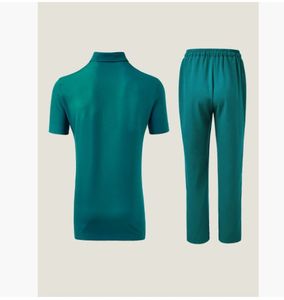 5 nuevos trajes étnicos populares <span class=keywords><strong>africanos</strong></span> para <span class=keywords><strong>hombres</strong></span> con camisa de manga corta bordada de alta calidad y pantalones largos conjunto de dos piezas - Product Image 3